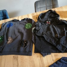 lot de 2 sweat 13/14 ans taille S, Zara, Keen Berly détail voir photos