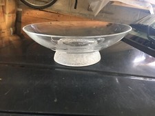 vasque coupe Fruits verre moulé fleur depolies 32cm 10,5cm