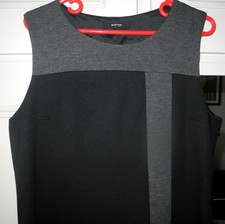 Robe chasuble BURTON 46 noire et grise