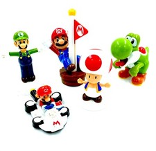 Lot de 5 figurines jouets Super Mario Kart MacDonald Mcdo Happy Meal France 
