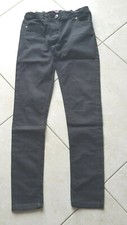 Jean slim fille 12 ans GEMO noir taille ajustable par élastique intérieur
