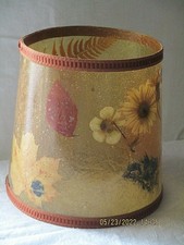 Abat jour VINTAGE résine AVEC Inclusions végetales pour lampes ACCOLAY ou autre 