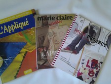 l'appliqué/ livre couture/lot