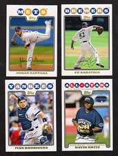 2008 Topps BASEBALL Update Gold Foil - U Pick From List - (UH221-UH330) - (SCA)