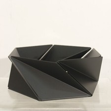 Naoko Shintani & Alessi - Corbeille à fruits Kaleidos acier plié Noir mat 2015