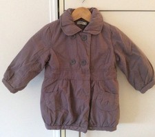 Manteau style doudoune parka mauve natural TAPE A L'OEIL 4 ANS