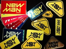 A l'unité autocollant sticker NEW MAN JEANS VETEMENTS