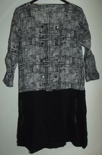 Tunique Fil D'écume Taille 38 100% Coton Imprimé Noir - Gris clair - Gris fonçé 