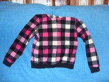SO CUTE~ GIRLS GREENDOG PINK,BLACK, AND WHITE FLEECE JACKET SIZE 5
