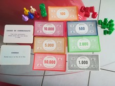 Monopoly ancien, lot de pièces détachées pour le jeu Monopoly 