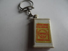 porte clés auto bidon SHELL station service de la corderie carburant huile 1960