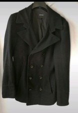 Caban Antony Morato Homme Taille 46 S Homme Noir Laine manteau 