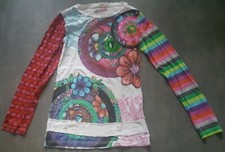DESIGUAL magnifique t-shirt maillot pour fille 14 ans TRES BON ETAT