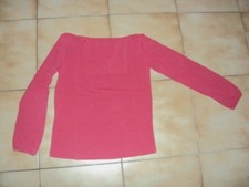 Sous-pull uni rouge délavé pour fille en 14 ans en TBE