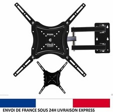 support tv mural inclinable horizontal et vertical 50kg 14 à 55 pouces 140cm max