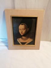 tableau peinture d'après Petrus Christus "portrait de jeune fille"