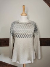 Pull gris beige Le Petit Baigneur Taille 36 24% mohair 4% laine 31% polyamide 