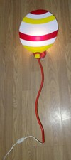 LAMPE MURALE CHAMBRE ENFANT FORME D'UN BALLON, APPLIQUE DES ANNEES 1990 2000