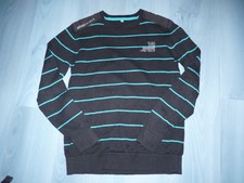 pull garçon 16 ans (158-164) noir bande bleue marque RE-TECH