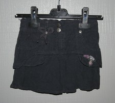 ~ 3 ans ORCHESTRA - BUC299 ~ Jupe en velours côtelé noir Fille ~ 