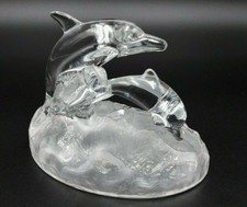 DAUPHIN EN CRISTAL D'ARQUES FIGURINE STATUETTE DECORATIVE VITRINE  COLLECTION