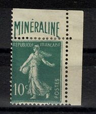 FRANCE YVERT N° 188 A " SEMEUSE 10c BANDE PUBLICITAIRE MINERALINE " NEUF TB W460