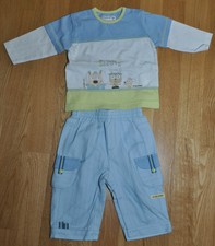 pantalon + T-shirt manche longue Sucre d'orge T 6 mois TBE