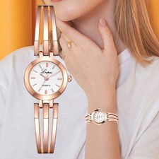 Montre Femme Tendance, Montre Femme Dorée, Montre femme Ronde, Femme élégante, 
