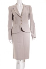 ARMANI COLLEZIONI Tailleur Dames T 40 gris clair style décontracté