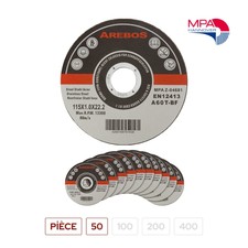 AREBOS  50x Meule à tronçonner | Disques à tronçonner 115 pour Meuleuse d'Angle