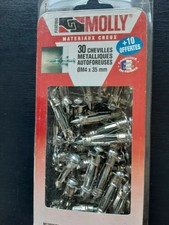 42 chevilles métalliques autoforeuses à expansion avec vis MOLLY M12025P3