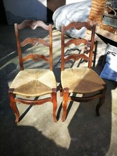 Chaises en osier lot de 2 occasion bon état