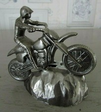 Briquet de table à gaz en métal Moto cross Poids 325 grs Hauteur 9 cm Long 10 cm
