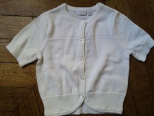 MEXX - GILET CARDIGAN BEBE FILLE, MANCHES COURTES COTON - TAILLE 9-12 MOIS