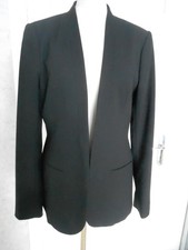 VESTE CHIC DOUBLEE HABILLEE NOIRE CAMAIEU TAILLE 42 NEUVE