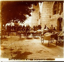 FRANCE Lourdes La Piscine Les Malades, Photo Stereo Vintage Plaque Verre VR6L5