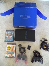 ++ console playstation 2 PS2 en boite pack bleu - modèle SCPH-30004 ++