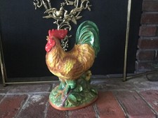 Rare Vintage House Of Hatten Chicken Rooster Decoration Huge Size Porcelain 