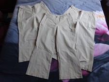 Lot 3 pantacourts écru ceinture ajustable 2 poches zippées NIKE DRI FIT 42 TBE