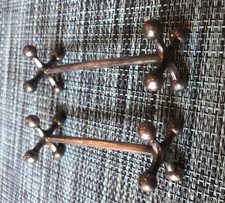 2 PORTE COUTEAUX  EN METAL ARGENTE  CHRISTOFLE Poinçon Balance Ancien Avant 1935