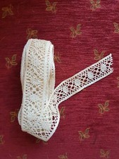 4,5 mètres dentelle fuseau écrue 2,6cm large mercerie ancienne 