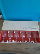 Coffret de 6 verres digestif / liqueur 5 cl modèle LOUVRE cristal d'arques 