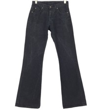 Vintage Lee Denver Jean Noir Standard Bootcut Hommes Taille W31 L34