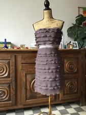 Belle Robe soirée 1 2 3 Taille 34, 100% soie, Doublé, Neuve