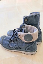 CHAUSSURES EN TOILE POUR FEMMES MARQUE PALLADIUM NOIRES TAILLE 39  COMME NEUVES 