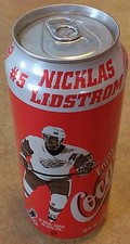 #5 Nicklas Lidstrom 2002 Detroit RED WINGS COKE CAN Coca Cola Stanley Cup Champs