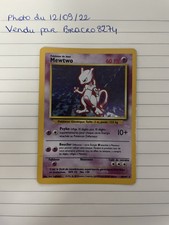 Carte Pokemon MEWTWO 10/102 - Set de base 1999-2000 Wizards - Très bon état