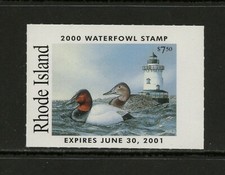H393 Rhode Island État Canard Migratory Sauvagine Tampon 1v. MNH