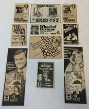 Lot De Dix 1980s TV Jeu Show Ads ~ Du Joker Sauvage,Dating Jeu,Roue Fortune,Plus