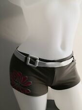 MAILLOT DE BAIN FEMME SEPARABLE BAS SHORTY TAILLE HAUTE KAKI T 38/40 42/44/46/48